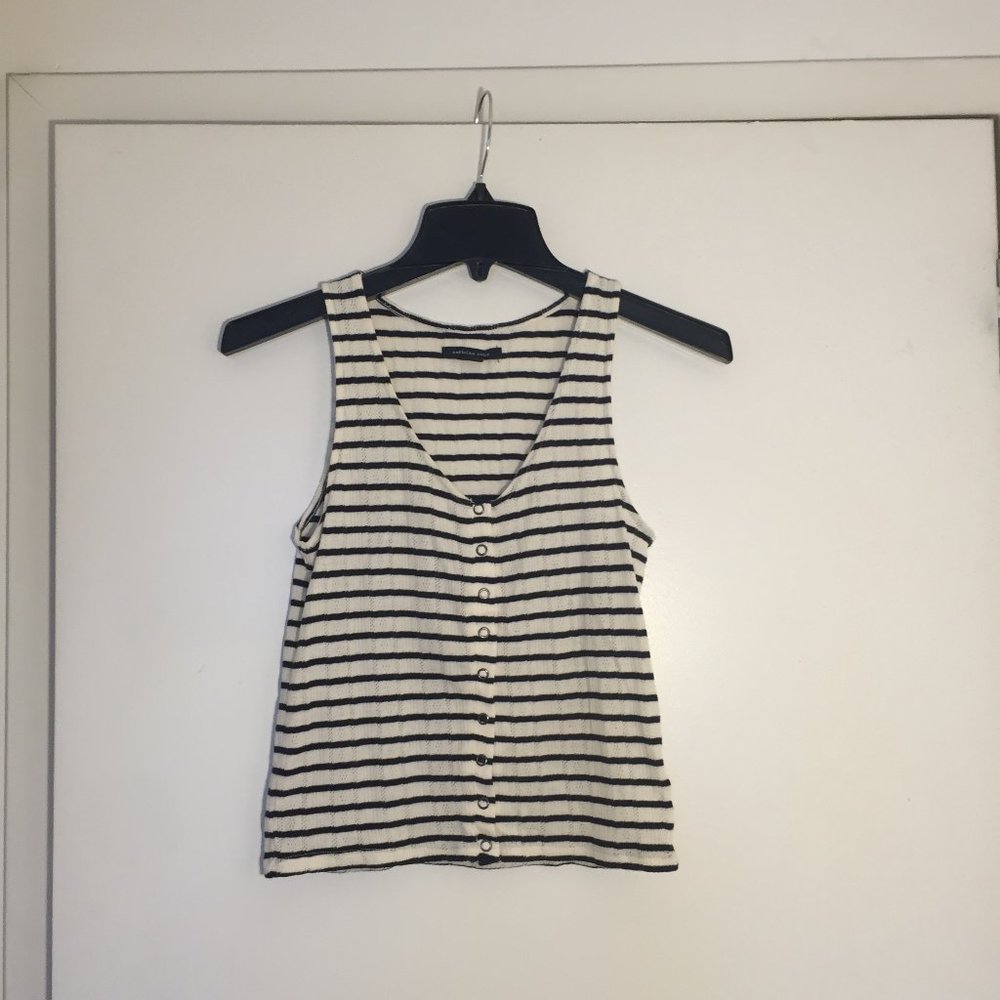 Junior AEO striped tank top